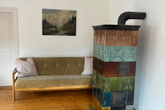 Kachelofen Schlafzimmer 1. Stock Ferienhaus 